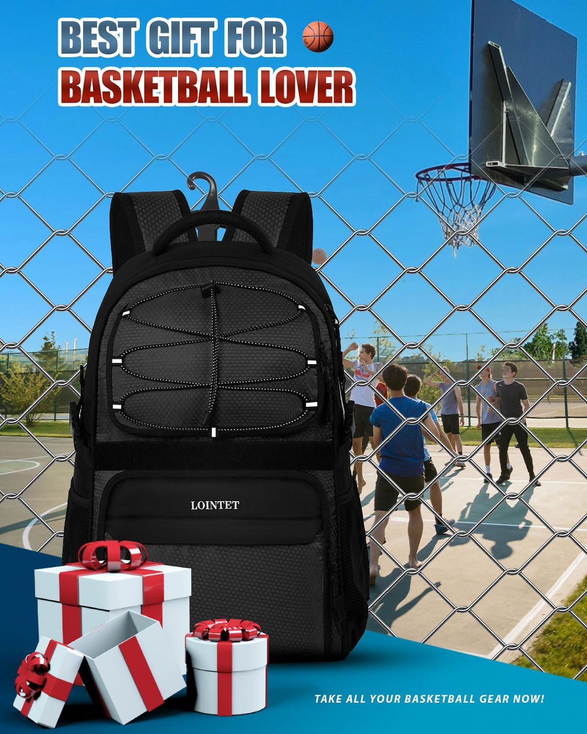 ShineTheSport Multi-Use Basketball Backpack